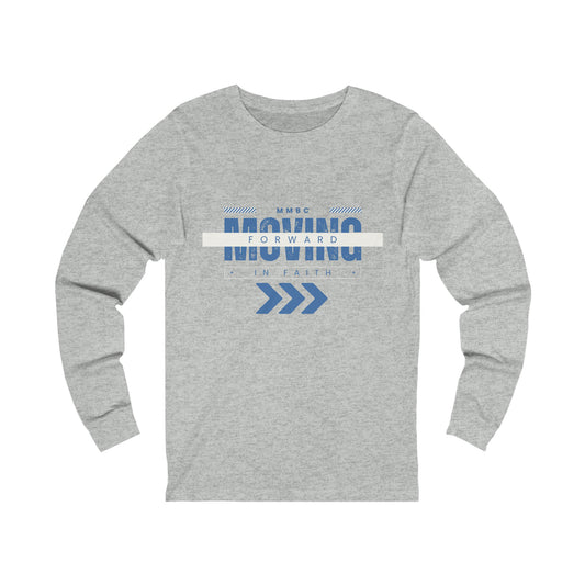 Moving forward blue Unisex Jersey Long Sleeve Tee