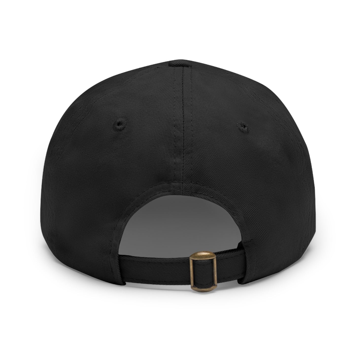 Hat with Leather Patch (Round) -