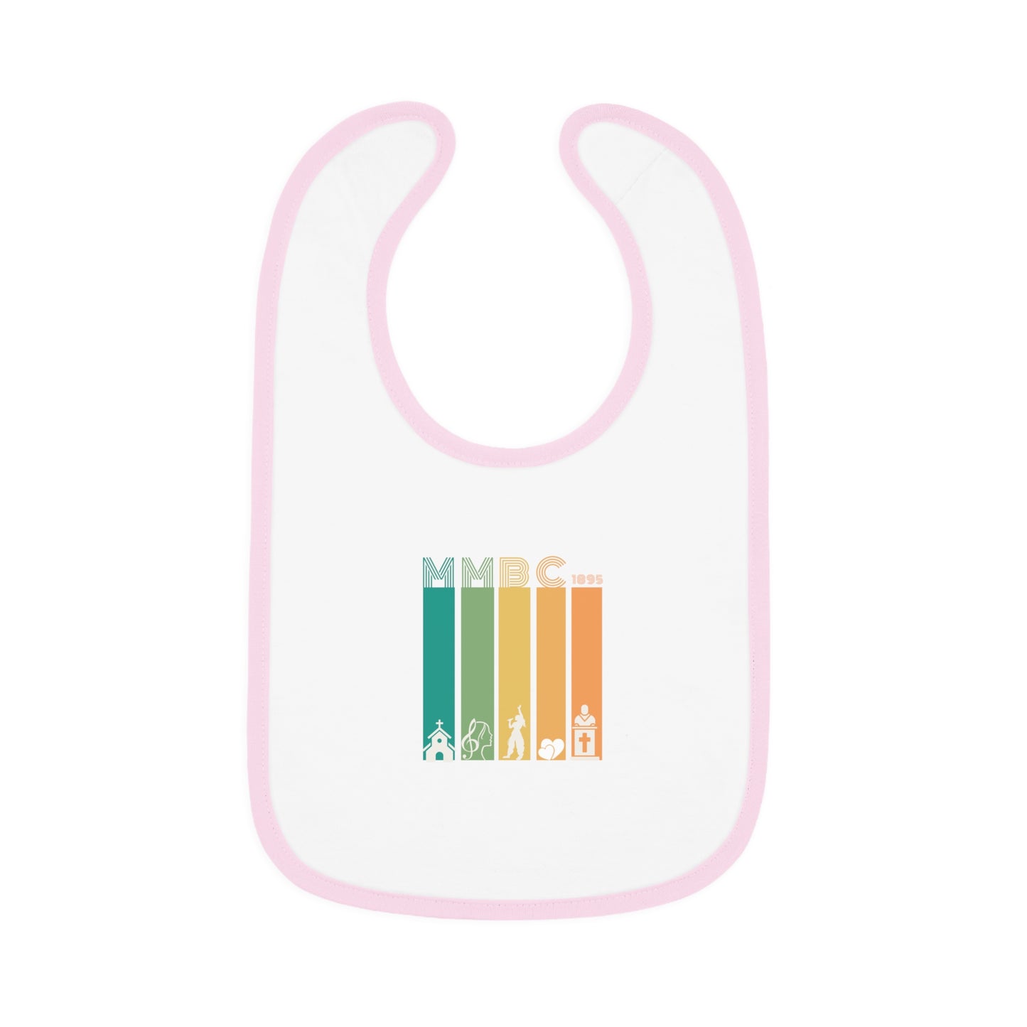 Baby Contrast Trim Jersey Bib