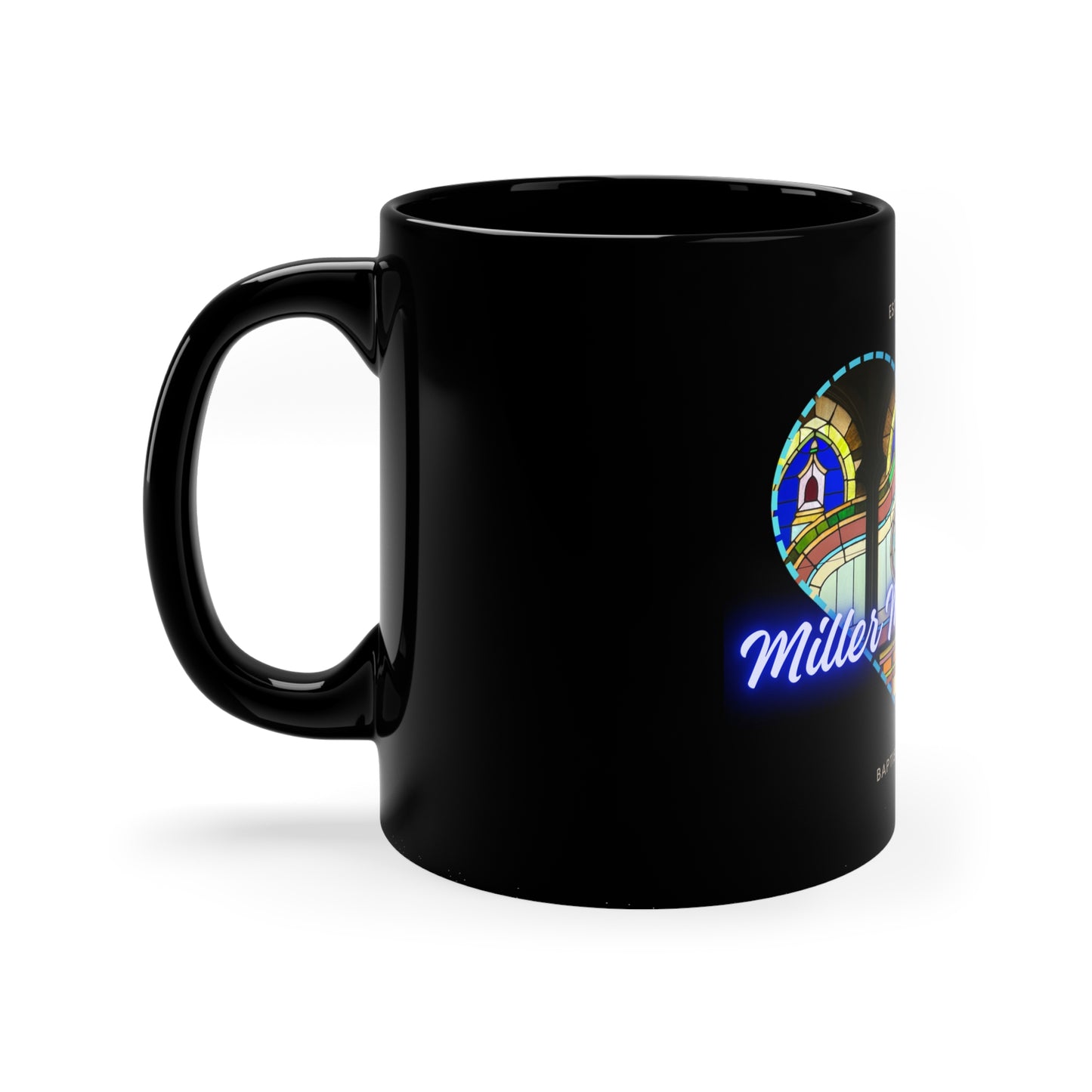 Heart SG 11oz Black Mug