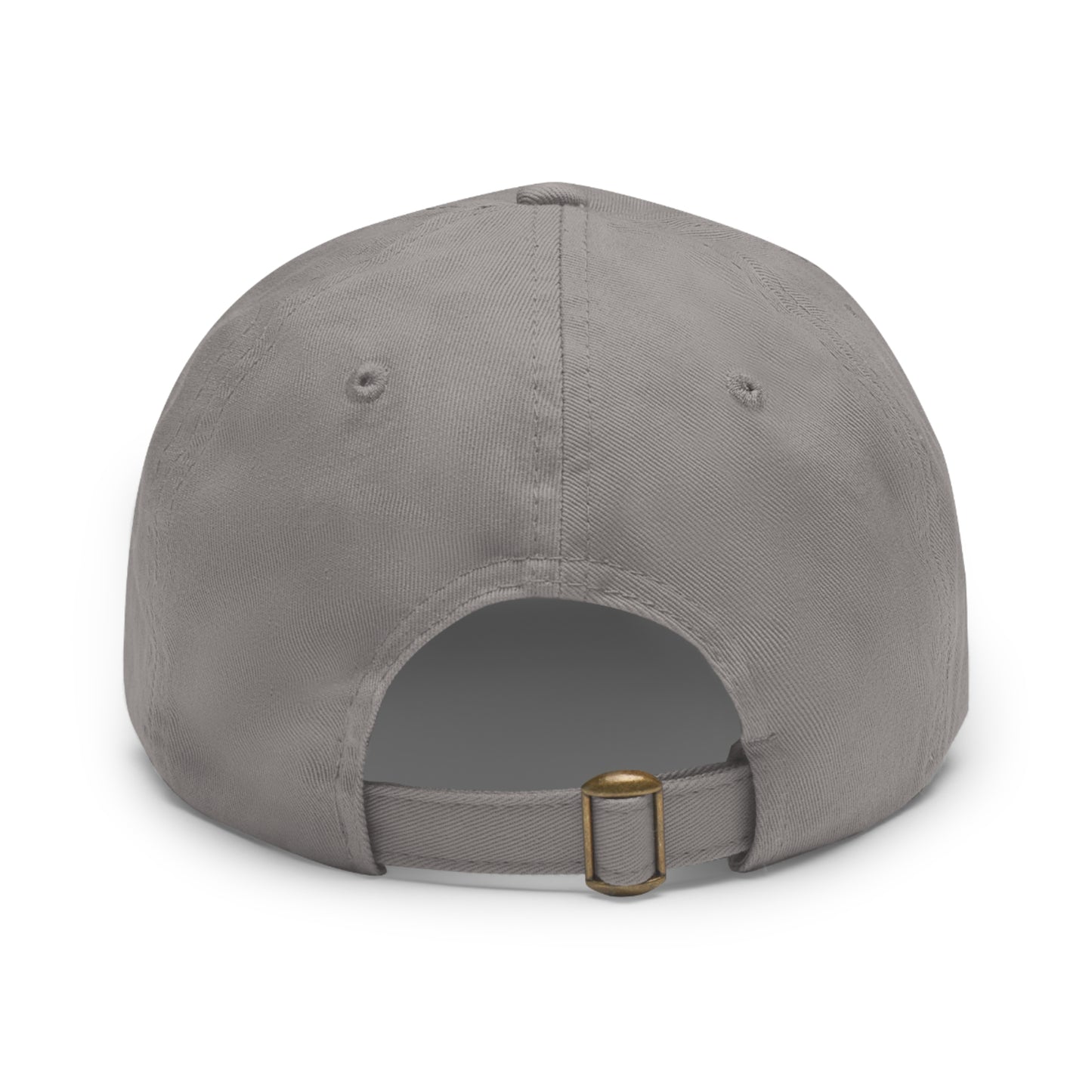 Hat with Leather Patch (Round)