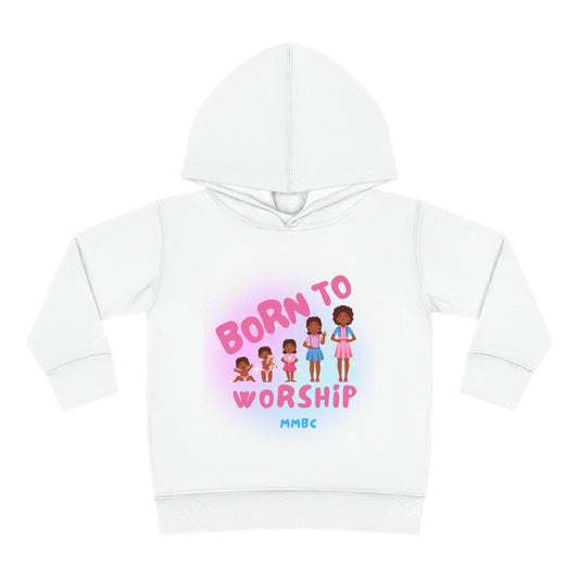 Btw Toddler Pullover Fleece Hoodie pink