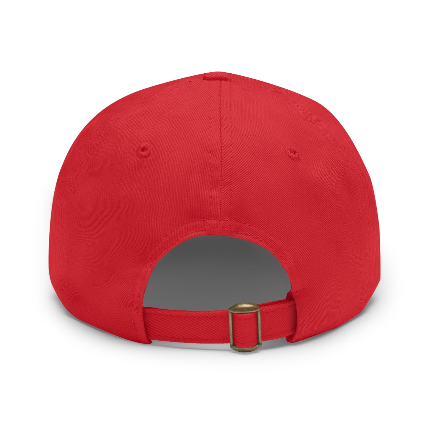 Hat with Leather Patch (Round) -