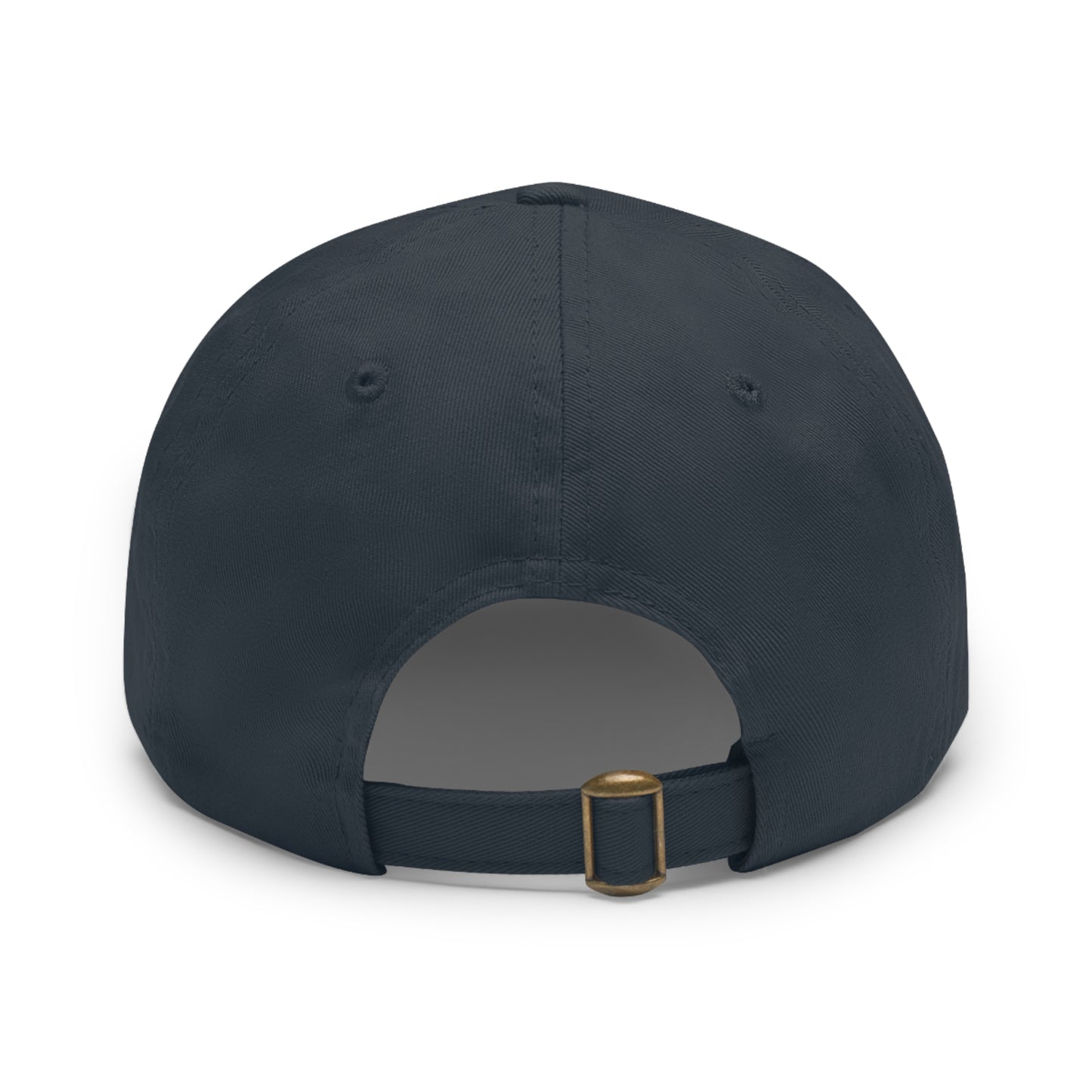 Hat with Leather Patch (Round) -