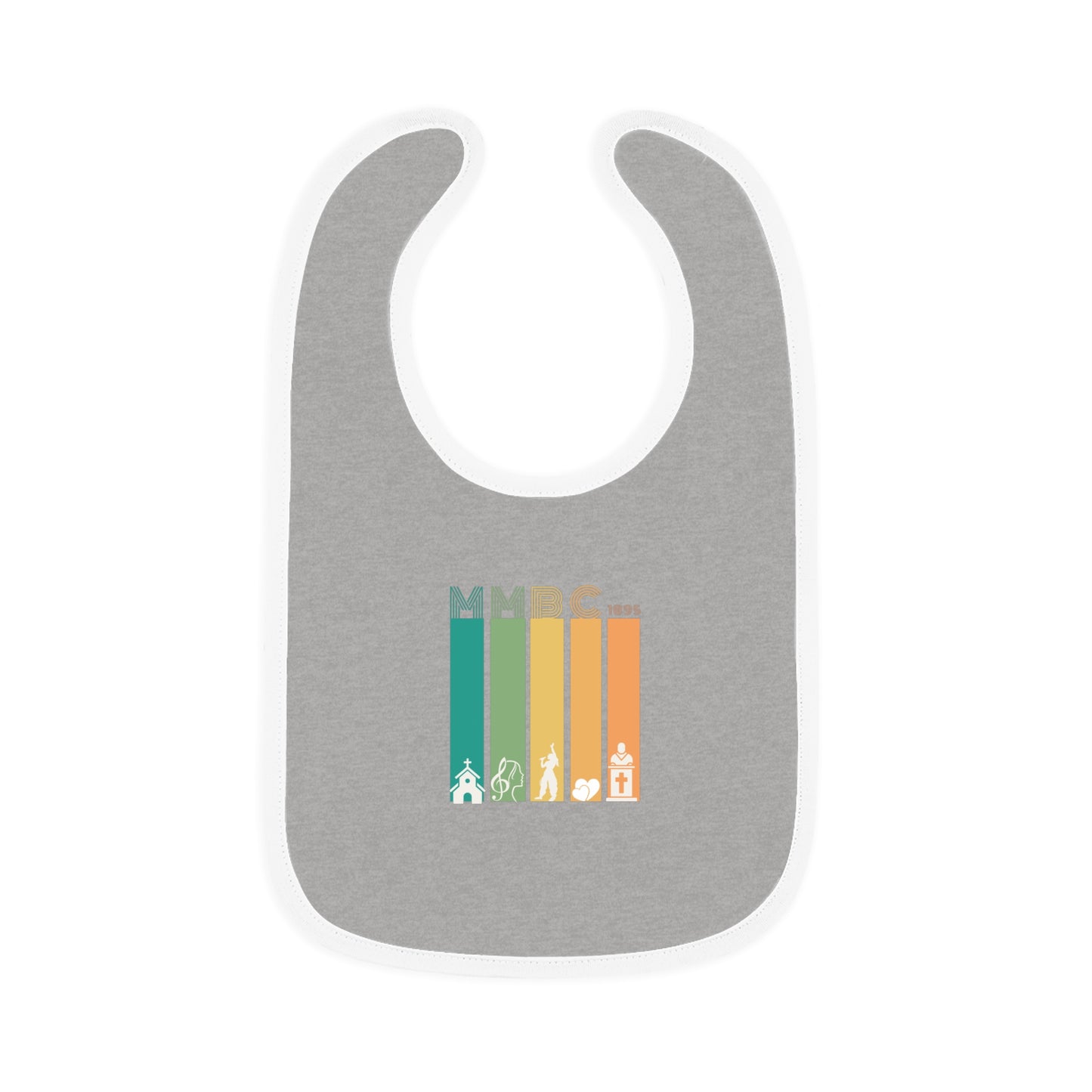 Baby Contrast Trim Jersey Bib