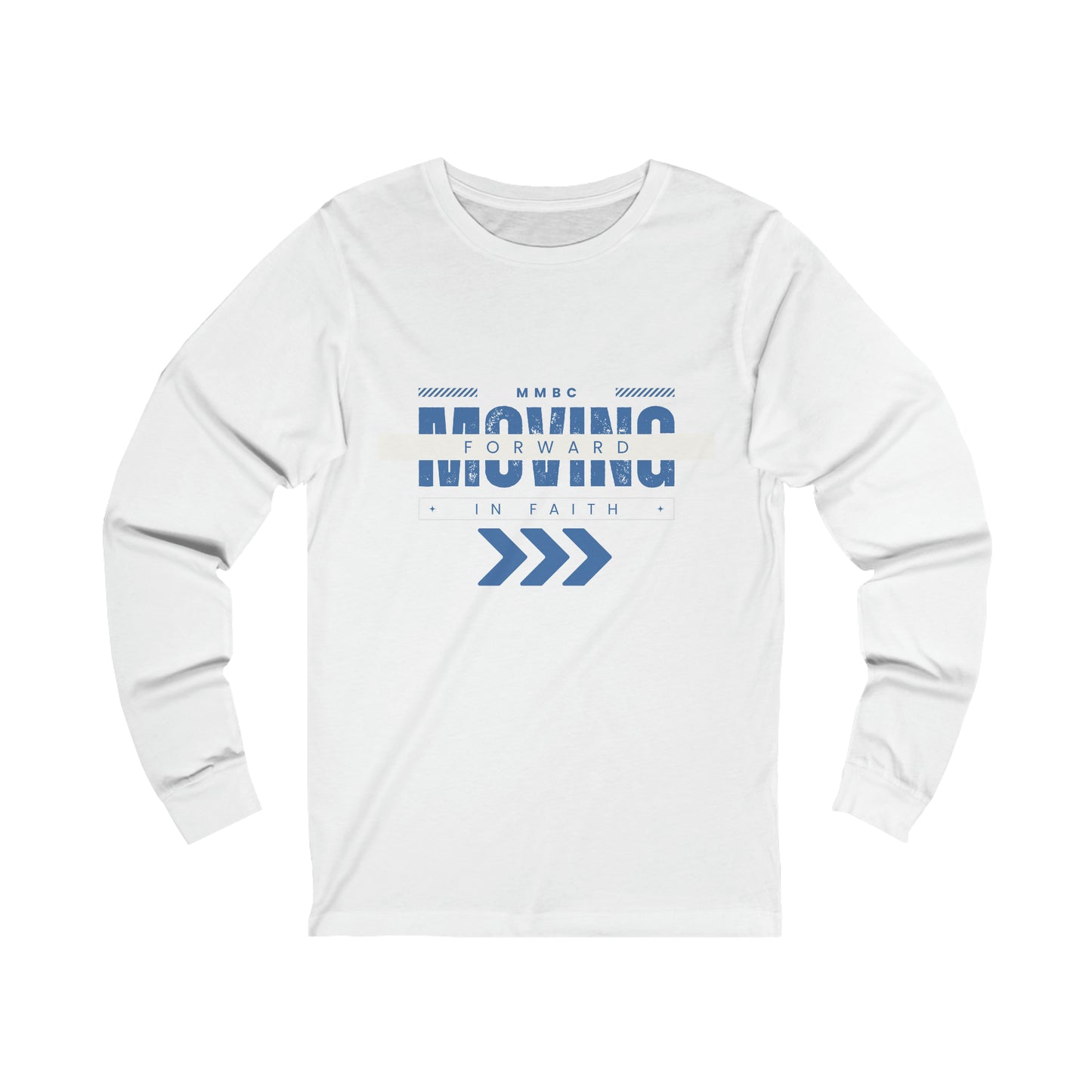 Moving forward blue Unisex Jersey Long Sleeve Tee