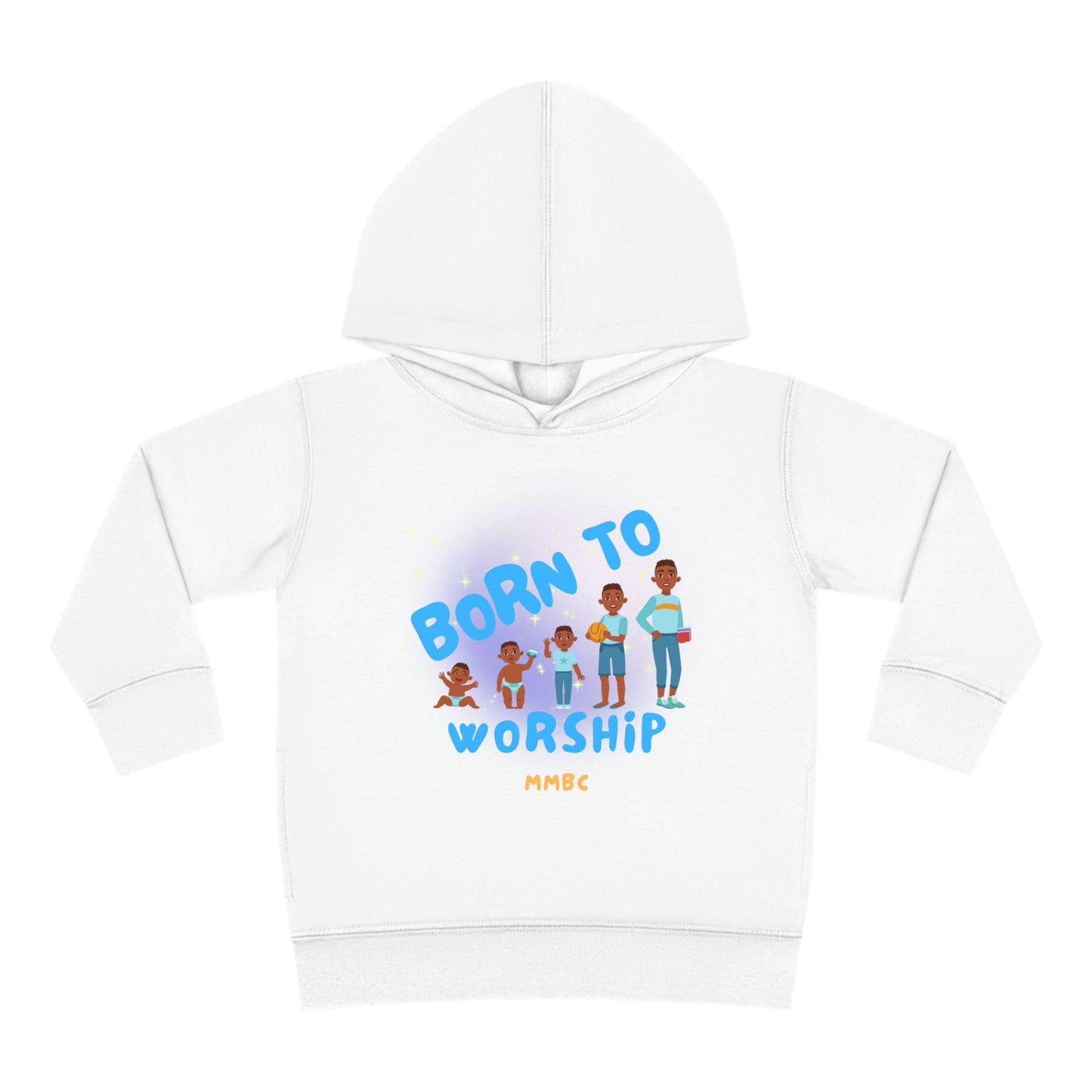 Toddler Pullover Fleece Hoodie btw blue