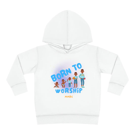 Toddler Pullover Fleece Hoodie btw blue