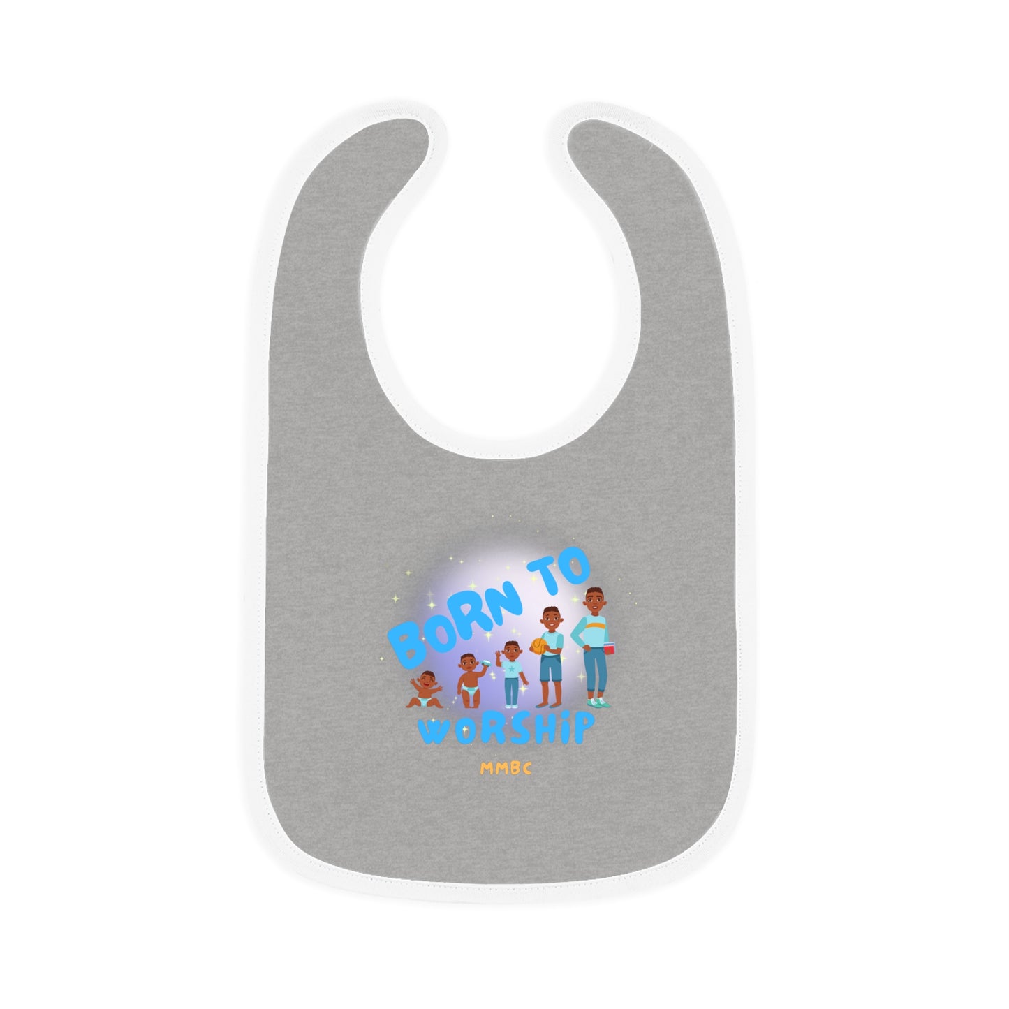 Baby Contrast Trim Jersey Bib