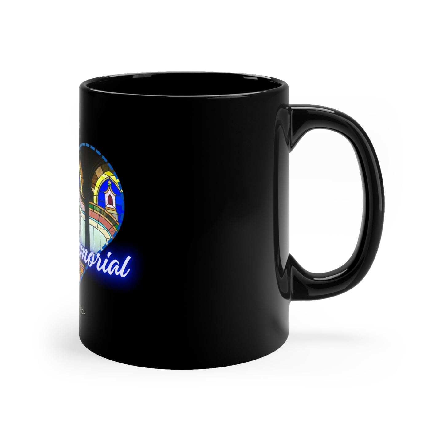 Heart SG 11oz Black Mug