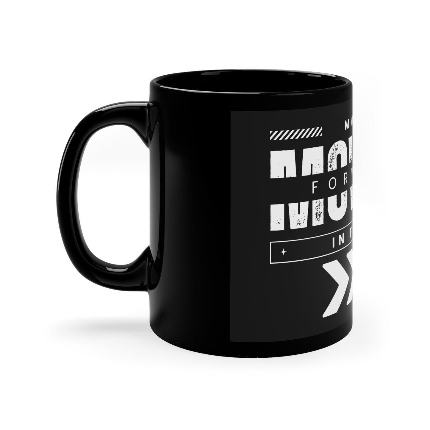 Forward 11oz Black Mug