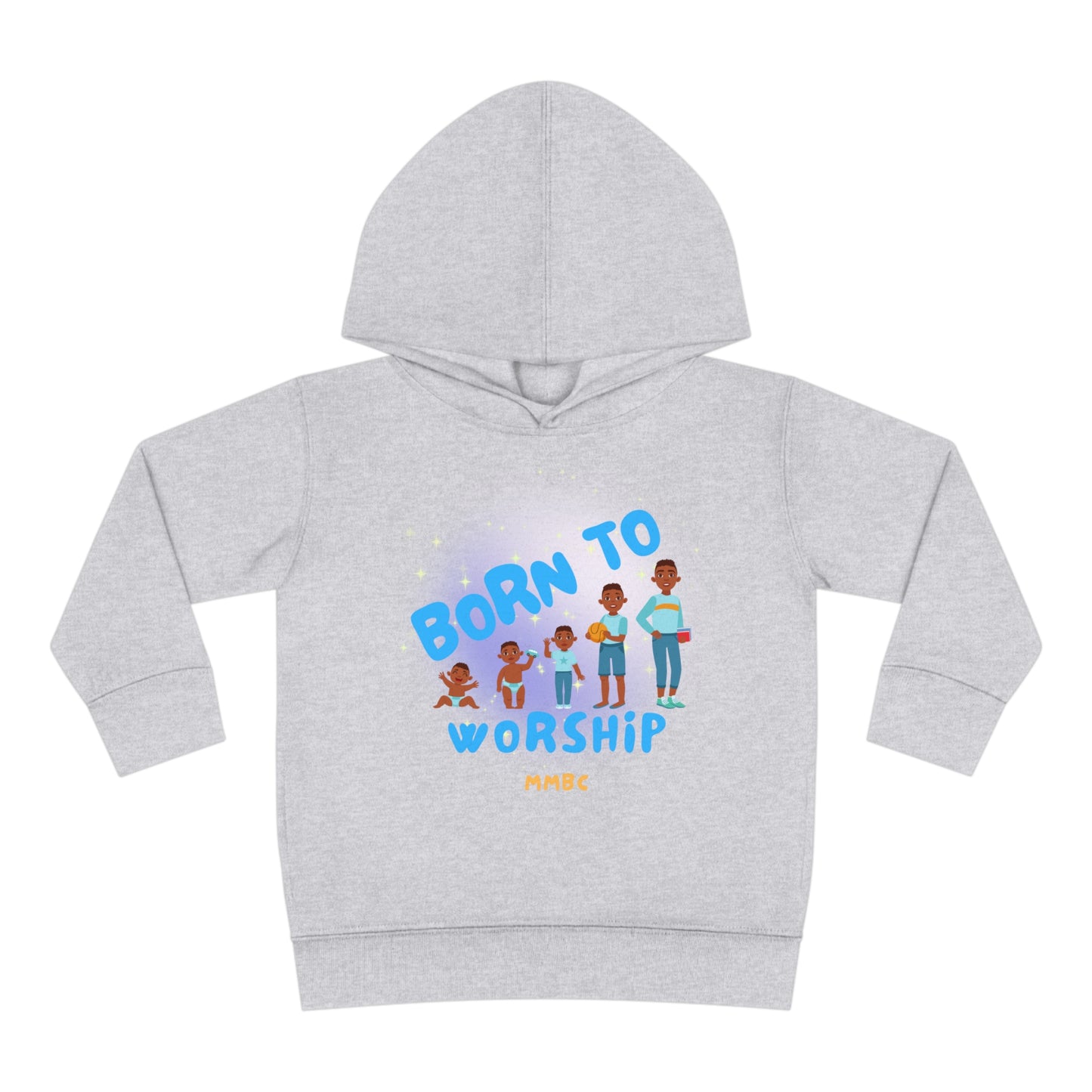 Toddler Pullover Fleece Hoodie btw blue